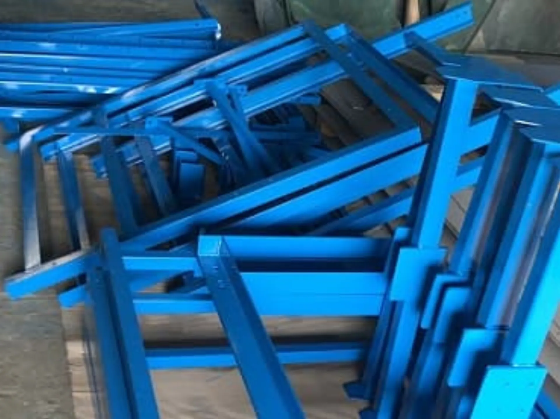Партия каркасов после гибки и покраски RAL 5005
